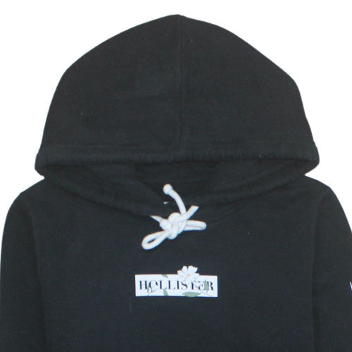 Womens UK Size S Hollister Black Pullover Hoodie