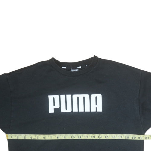 Mens UK Size M Puma Black Pullover Sweatshirt