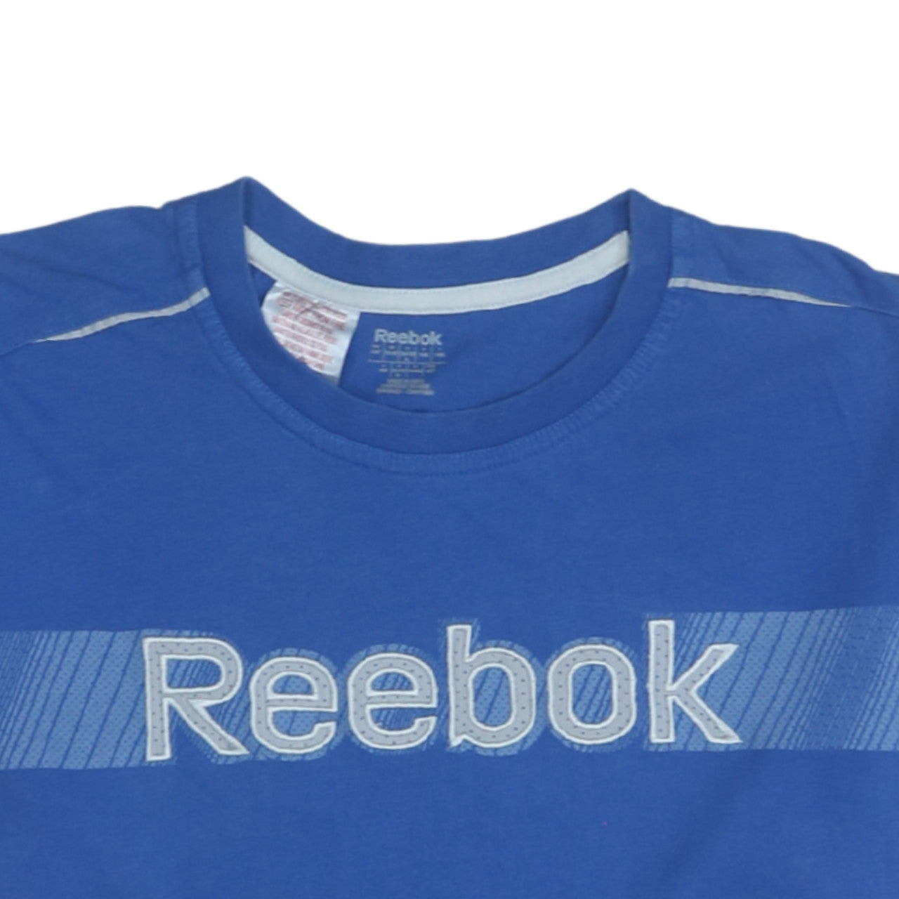 Additional view of Reebok Teens Blue Short Sleeve Graphic Cotton T-Shirt L