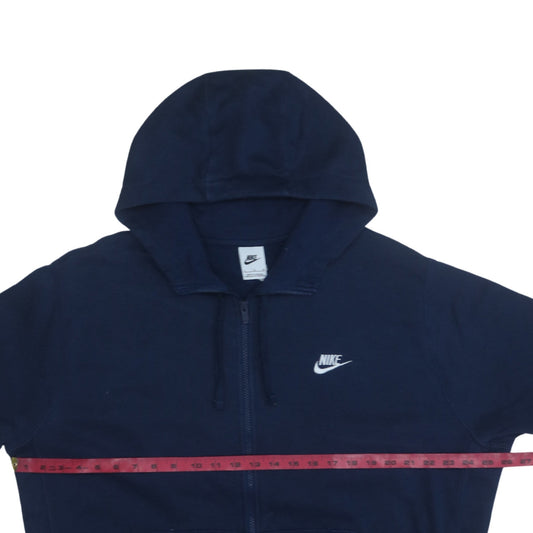 Mens UK Size XL Nike Blue Full Zip Hoodie