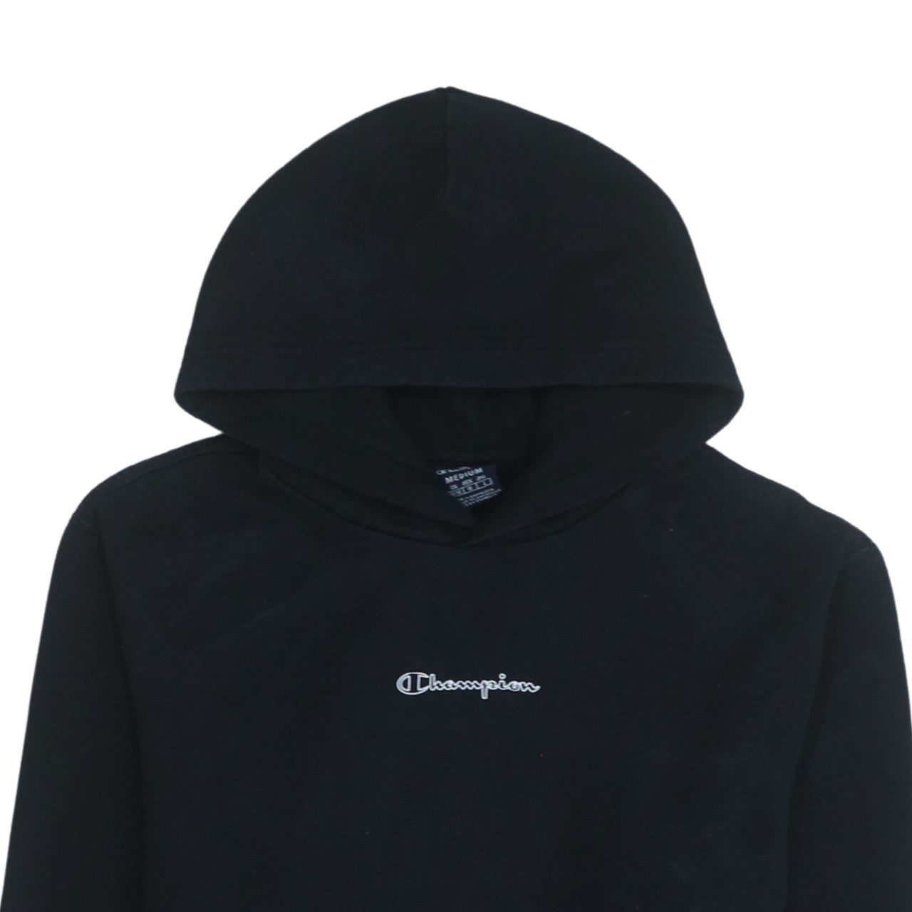 Mens UK Size M Champion Black Pullover Hoodie