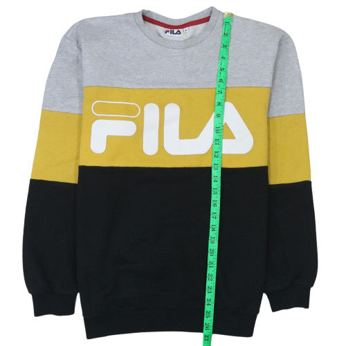 Mens UK Size M FILA Grey Pullover Sweatshirt