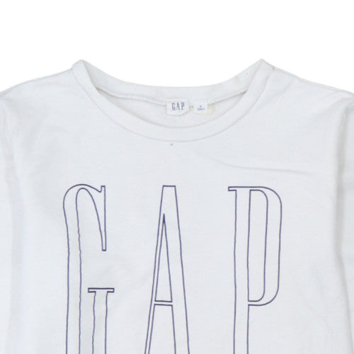 Womens UK Size S GAP White Pullover Sweatshirt