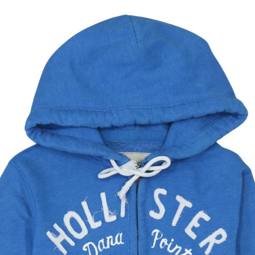 Mens UK Size S Hollister Blue Full Zip Hoodie