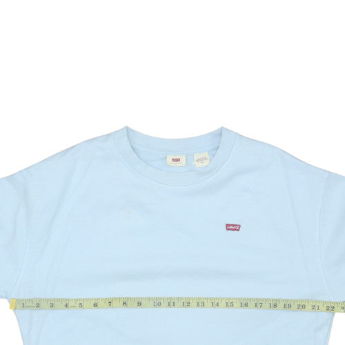 Mens UK Size L Levi's Blue Pullover Sweatshirt