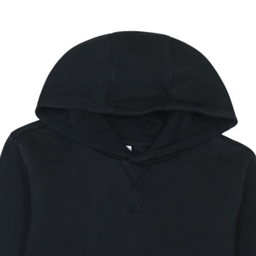 Additional view of Adidas boys’ black pullover hoodie fleece sweatshirt 14 years