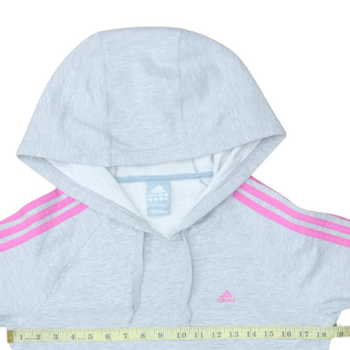 Womens UK Size 12 Adidas Grey Pullover Hoodie