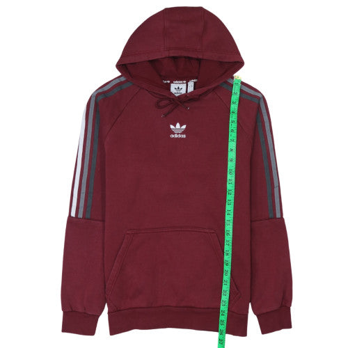 Mens UK Size S Adidas Red Pullover Hoodie