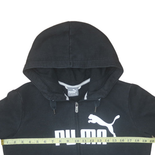 Womens UK Size 14 Puma Black Full Zip Hoodie