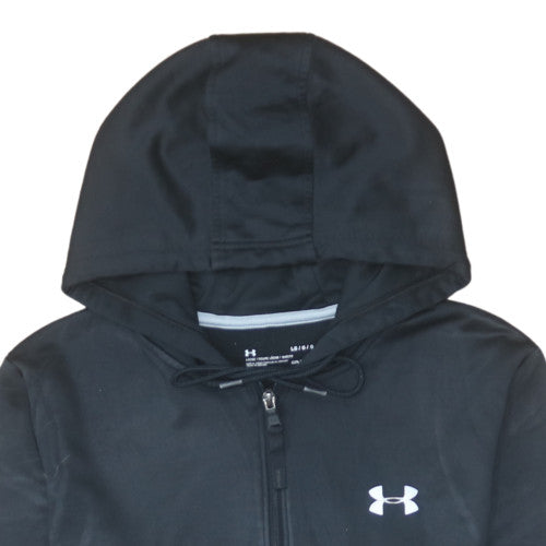 Mens UK Size L Under Armour Black 1/2 Zip Hoodie