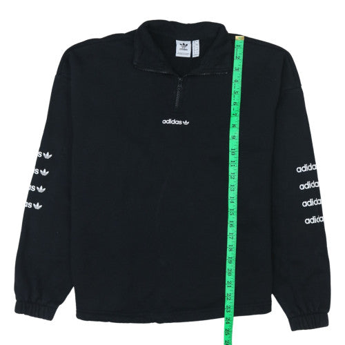 Womens UK Size 12 Adidas Black Pullover Sweatshirt