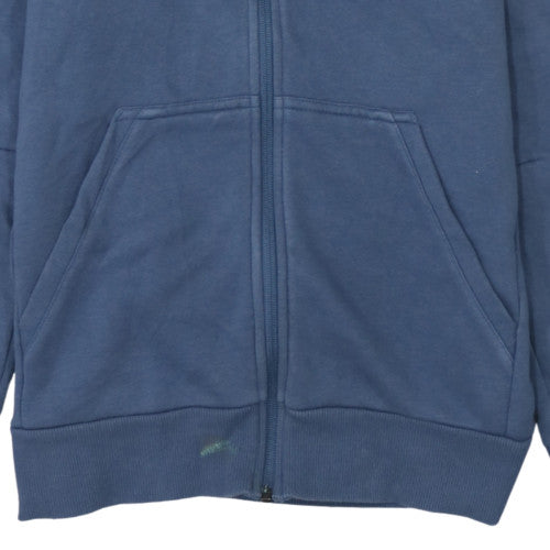 Additional view of Adidas boys’ blue full zip hoodie 13-14 years regular fit sportswear