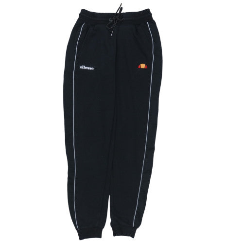 Additional front view of Ellesse Women’s Black Jogger Trousers, size S, Fleece Cotton Blend