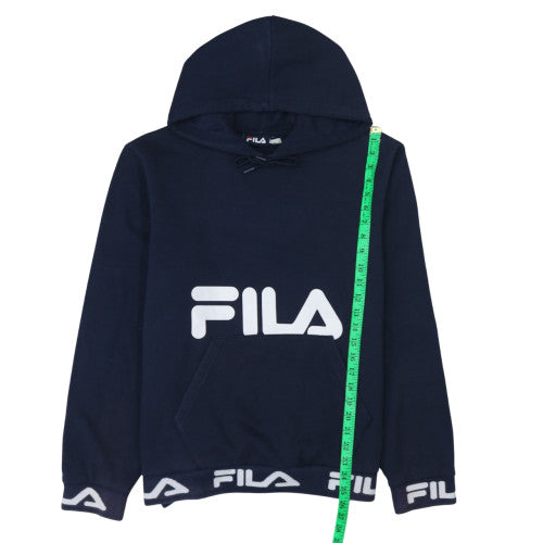Womens UK Size L Fila Blue Pullover Hoodie