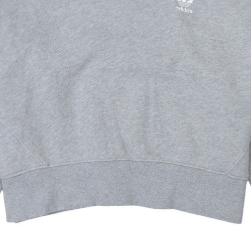 Womens UK Size XS Adidas Grey Pullover Hoodie