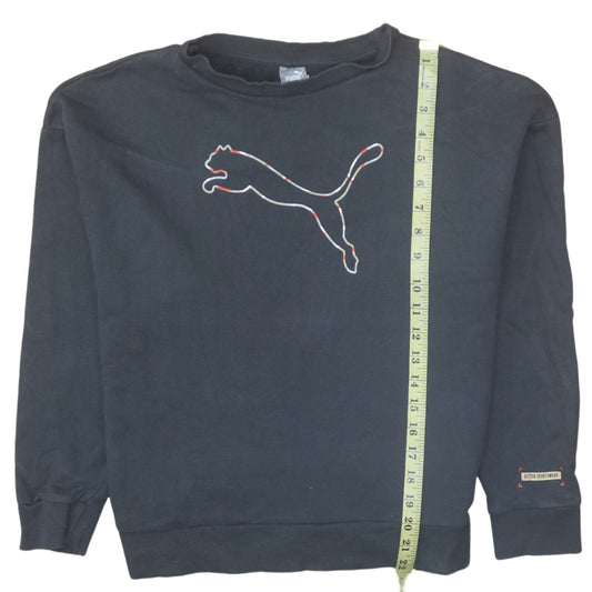 Womens UK Size M Puma Black Pullover Sweatshirt
