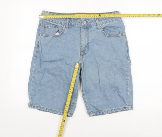 ASOS DESIGN Men’s Blue Denim Chino Shorts Size M 32in Waist Casual