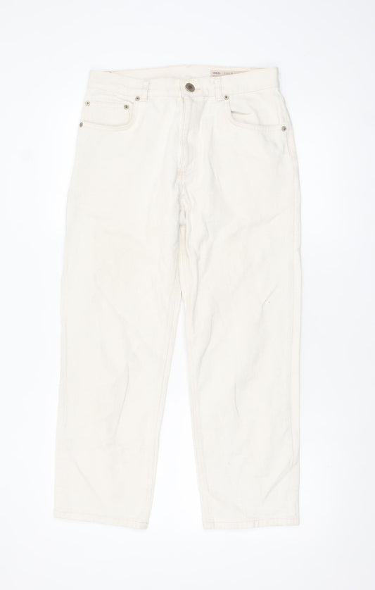 Additional front view of ASOS Women’s Ivory Straight Leg Denim Jeans UK 28 Regular