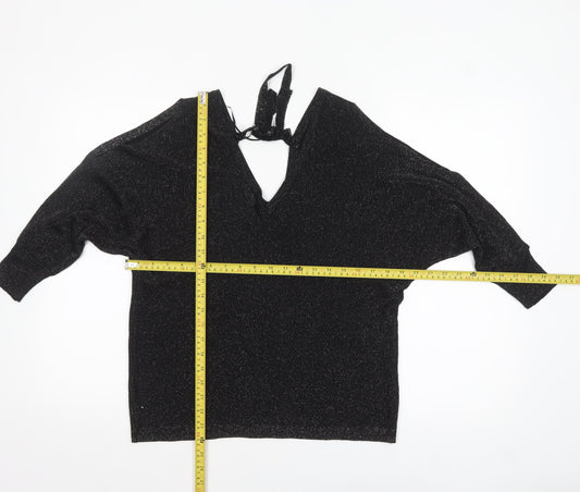 Womens UK Size 14 NEXT Black Pullover Jumper