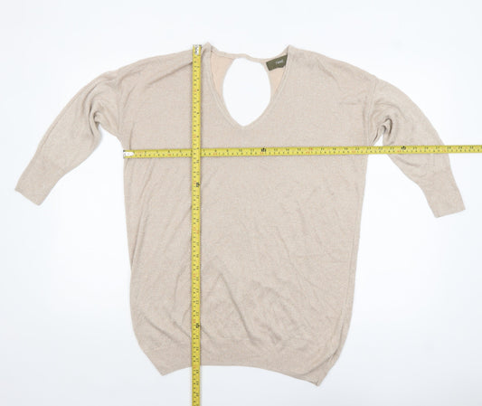 Womens UK Size 12 NEXT Beige Pullover Jumper
