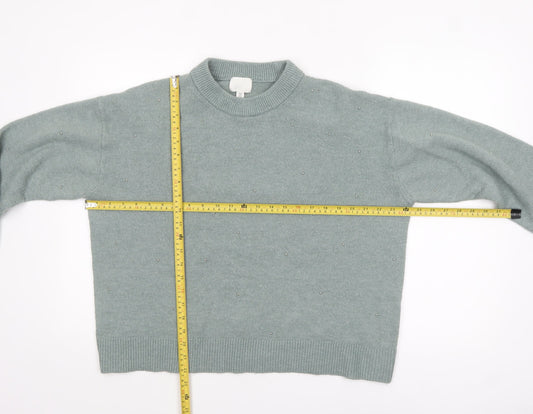 Womens UK Size 12 H&M Green Pullover Jumper
