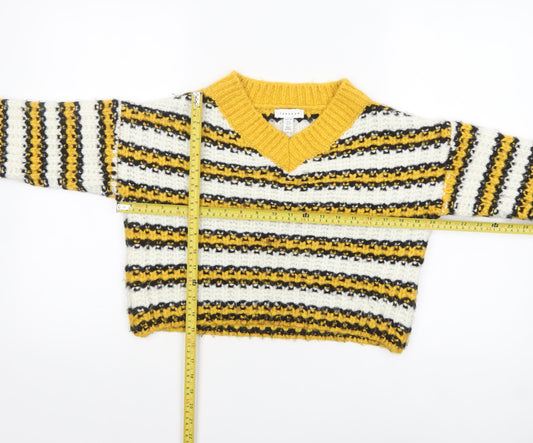 Womens UK Size 6 Topshop Multicoloured Pullover Jumper