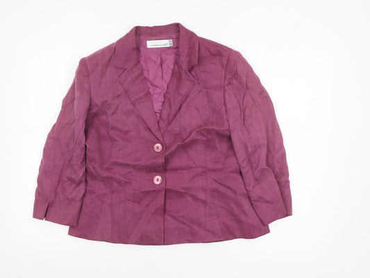 Womens UK Size 12 Country Casuals Petites Pink Suit Jacket