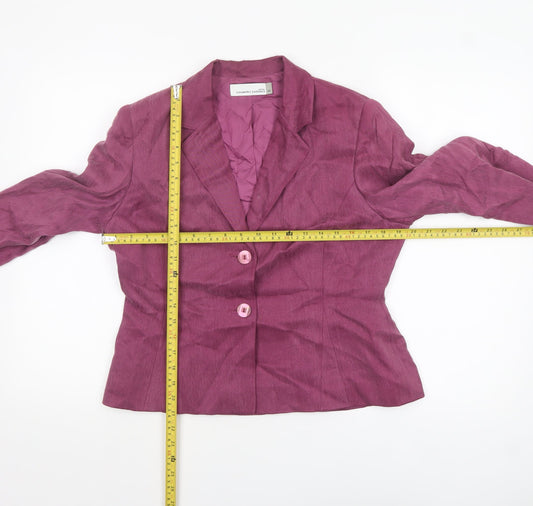 Womens UK Size 12 Country Casuals Petites Pink Suit Jacket
