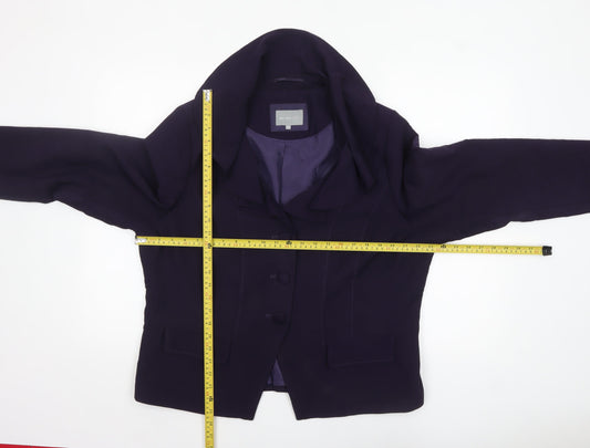 Marks and Spencer Per Una Purple Women's Blazer Size 20 Lined Tailored Jacket