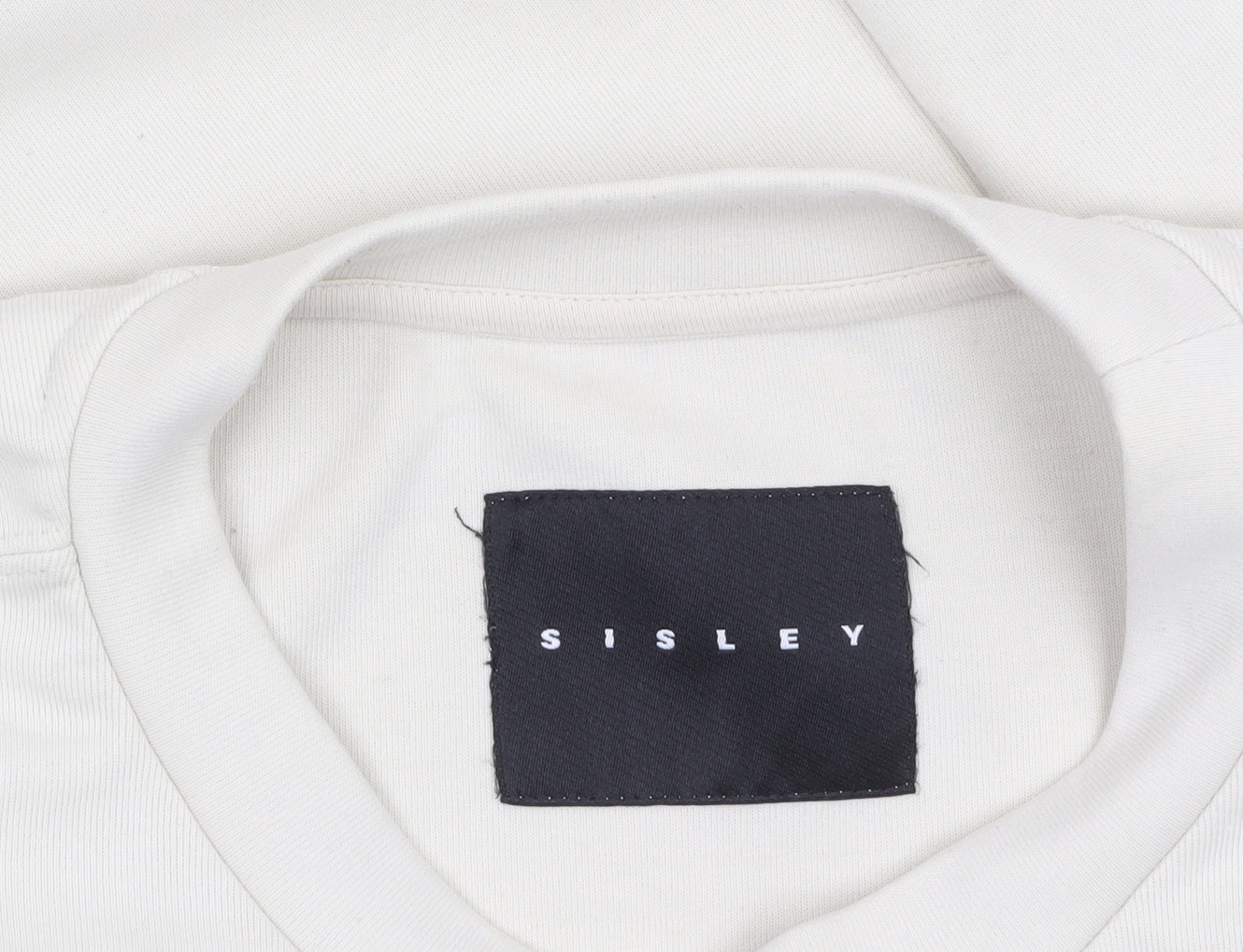 Mens UK Size M Sisley Beige Pullover Sweatshirt