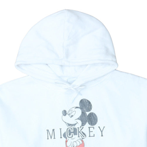 Womens UK Size S Primark White Pullover Hoodie