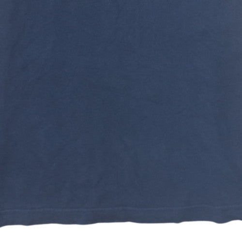 Additional view of Adidas Men's Navy Blue Crew Neck Short Sleeve Graphic T-Shirt L