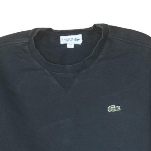 Mens UK Size L Lacoste Black Pullover Sweatshirt