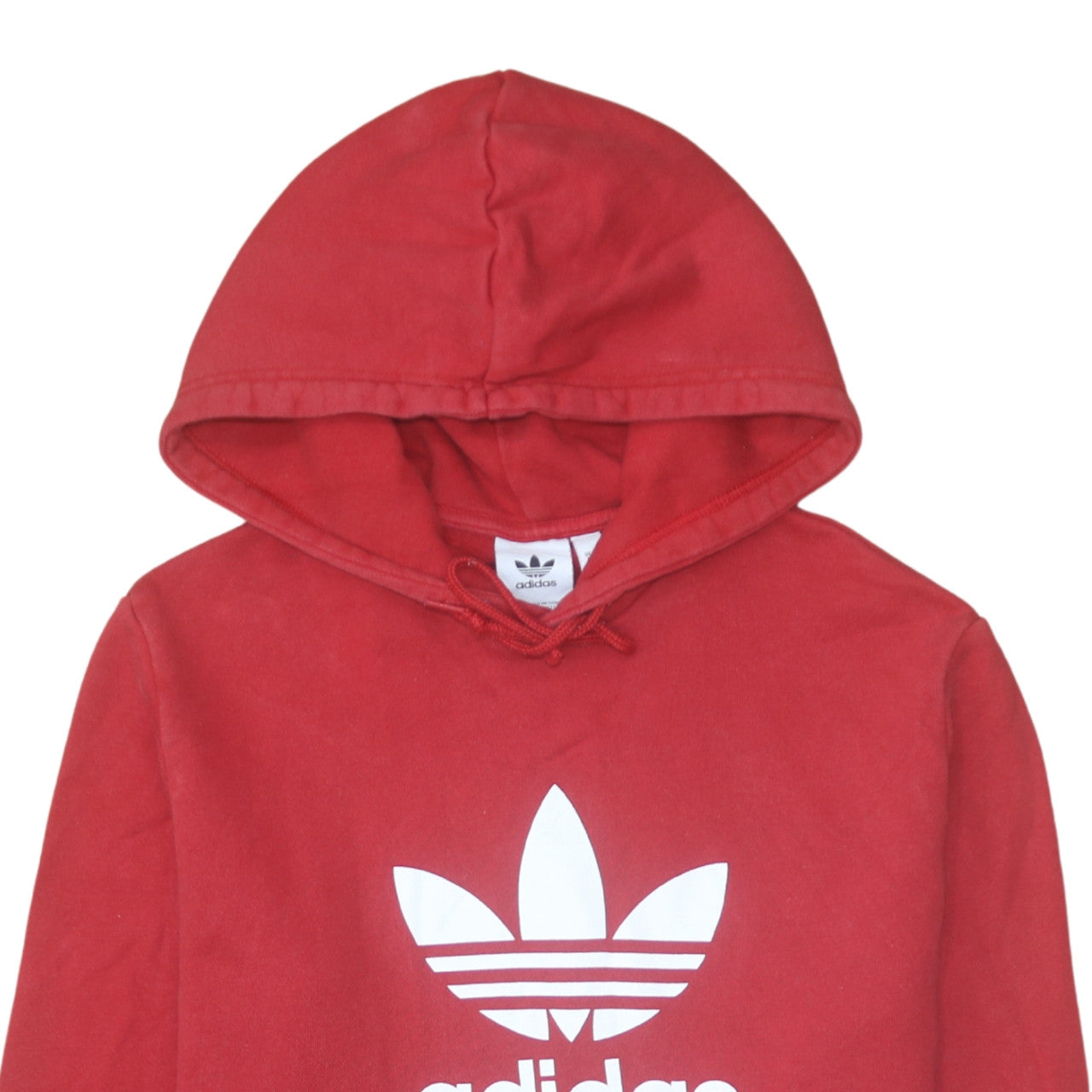 Mens UK Size M Adidas Red Pullover Hoodie