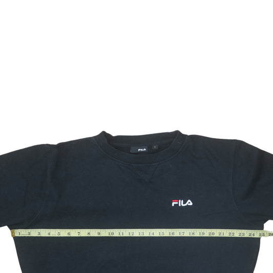 Womens UK Size L FILA Black Pullover Sweatshirt