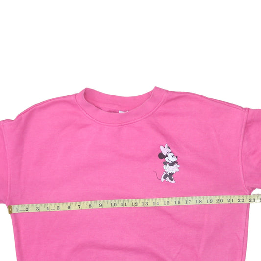 Womens UK Size S Disney Pink Pullover Sweatshirt