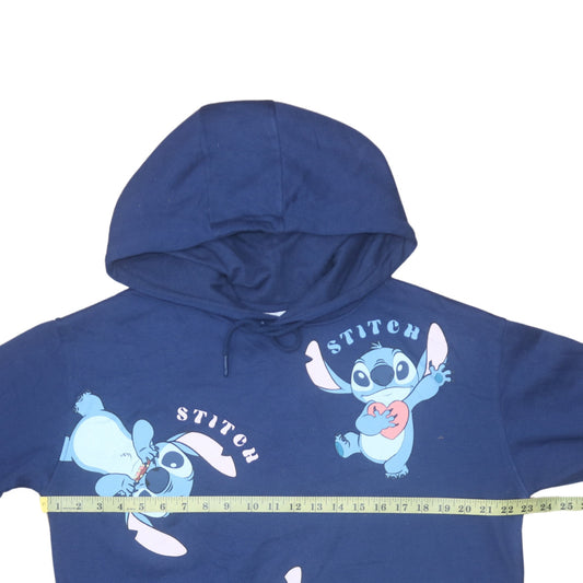 Womens UK Size 12/14 Disney Blue Pullover Hoodie