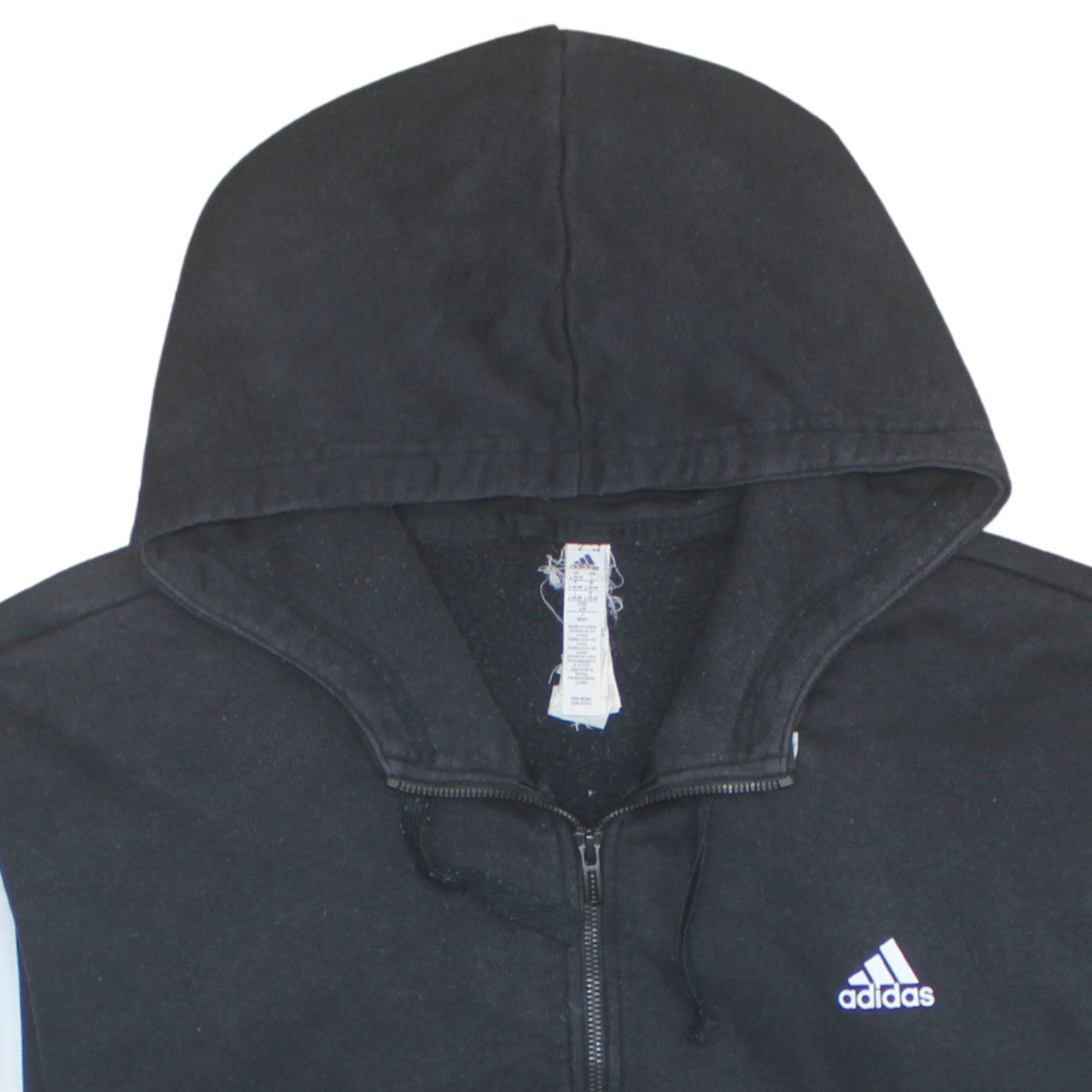 Womens UK Size 16 Adidas Black Full Zip Hoodie