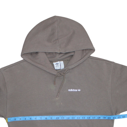 Womens UK Size XS Adidas Brown Pullover Hoodie
