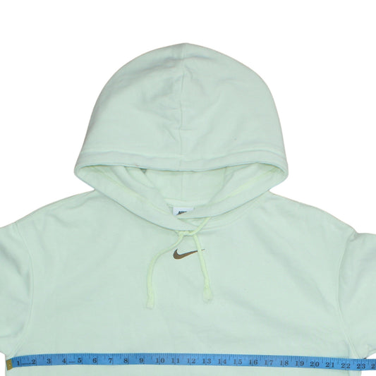 Womens UK Size XS Nike Green Pullover Hoodie
