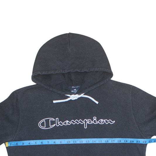 Mens UK Size L Champion Black Pullover Hoodie