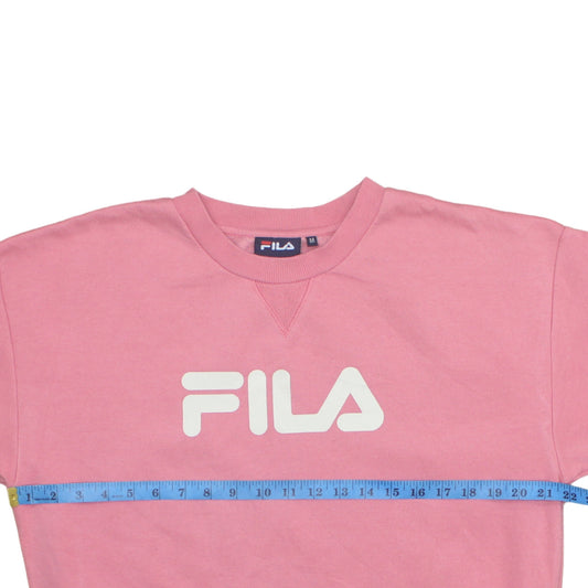 Womens UK Size M Fila Pink Pullover Sweatshirt