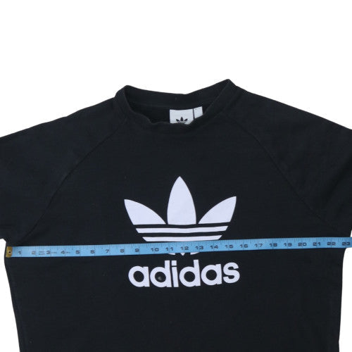 Mens UK Size L Adidas Black Pullover Sweatshirt
