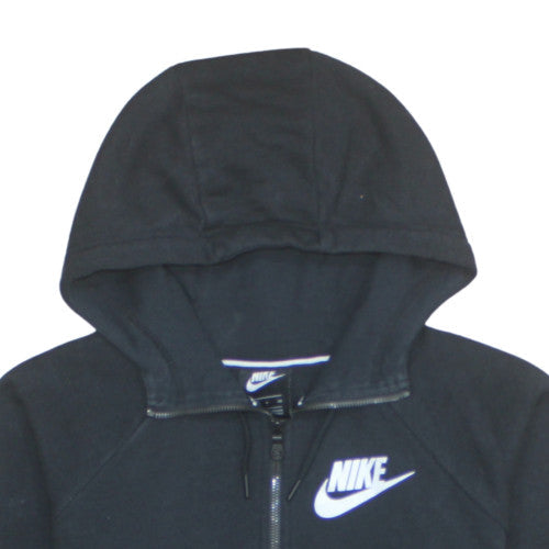 Womens UK Size S Nike Black Full Zip Hoodie