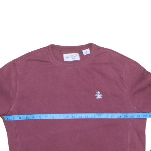 Mens UK Size M Original Penguin Red Pullover Sweatshirt