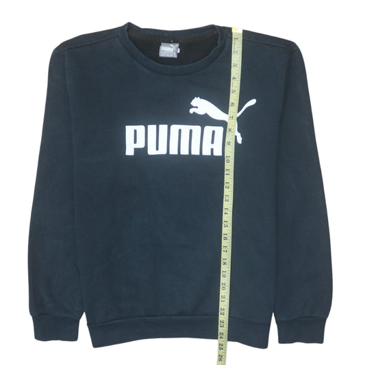 Mens UK Size M Puma Black Pullover Sweatshirt