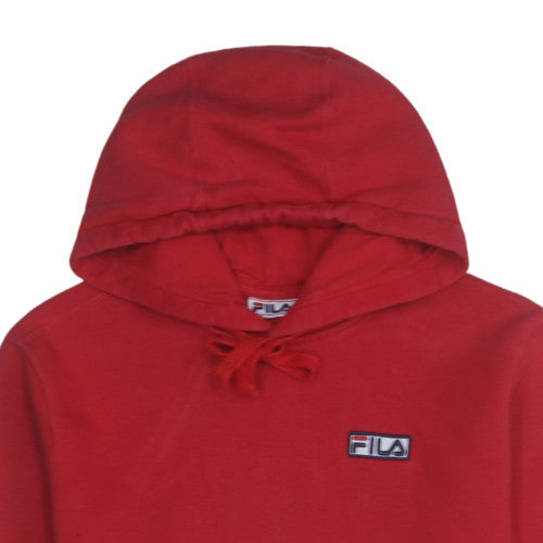 Mens UK Size S FILA Red Pullover Hoodie