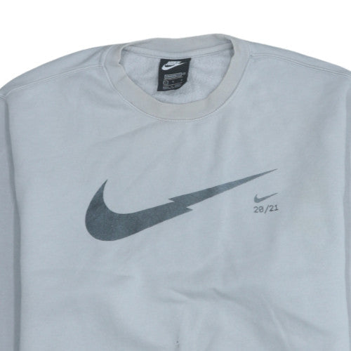 Mens UK Size L Nike Grey Pullover Sweatshirt