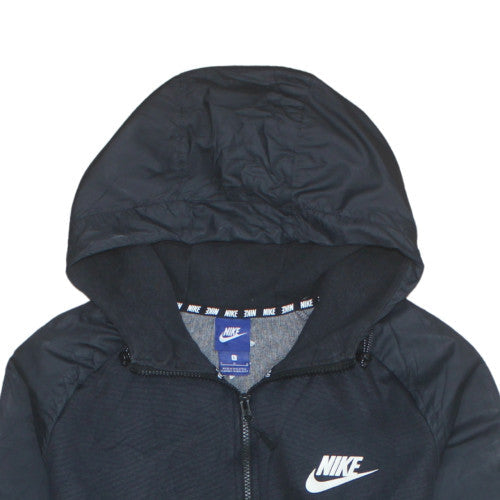 Mens UK Size L Nike Grey Full Zip Hoodie
