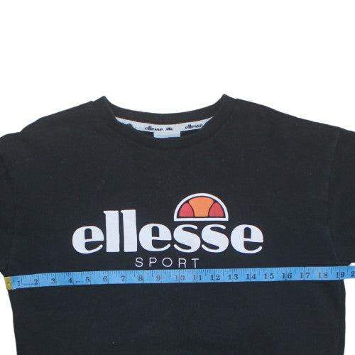 Womens UK Size 10 Ellesse Black Pullover Sweatshirt